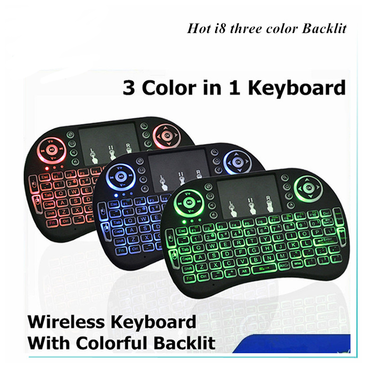 Bàn phím kiêm chuột không dây UKB 500 {CÓ ĐÈN LED} Mini Keyboard remote tivi [BH 1 tháng]