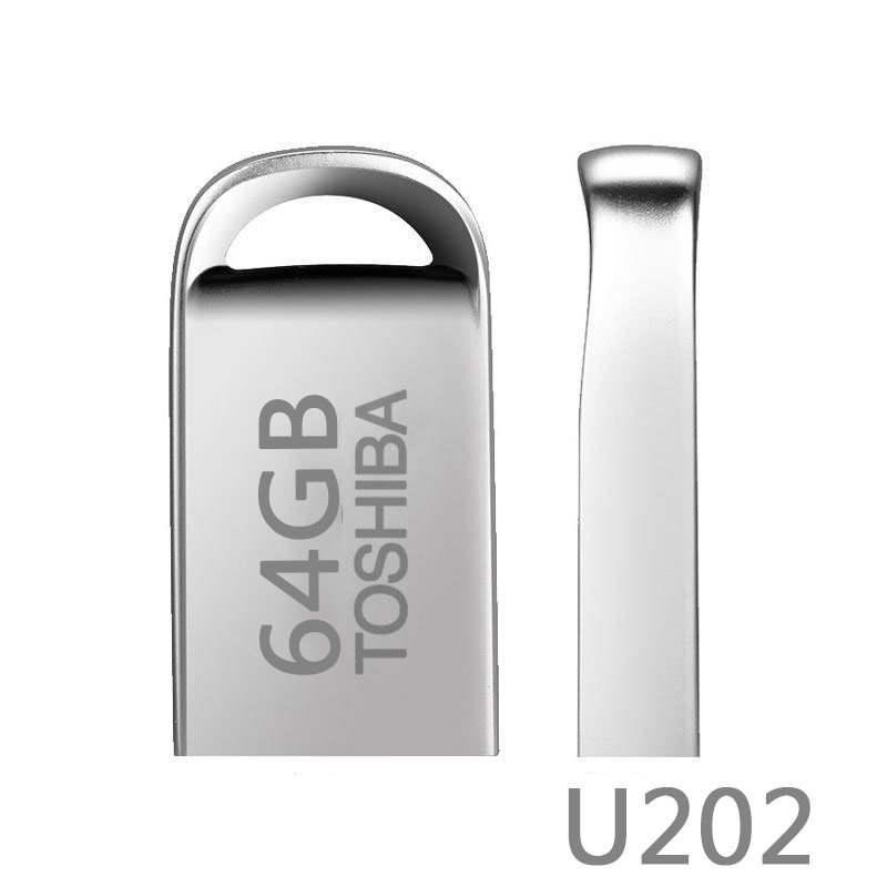 USB 2.0 Toshiba U202 64Gb móc khóa mini nhôm nhí [BH: 1 năm]