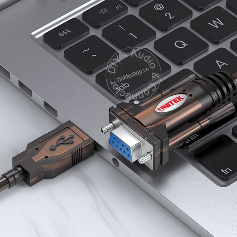 Cáp chuyển USB ra cổng Com Rs232 (cổng cái) UNITEK Y-105D chính hãng [BH 1 tháng]