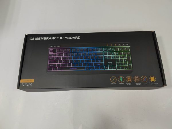 Bàn phím SIMETECH G8 Gaming (Giả cơ, Led rainbow, Xuyên LED ko bay chữ) [BH 1 năm]