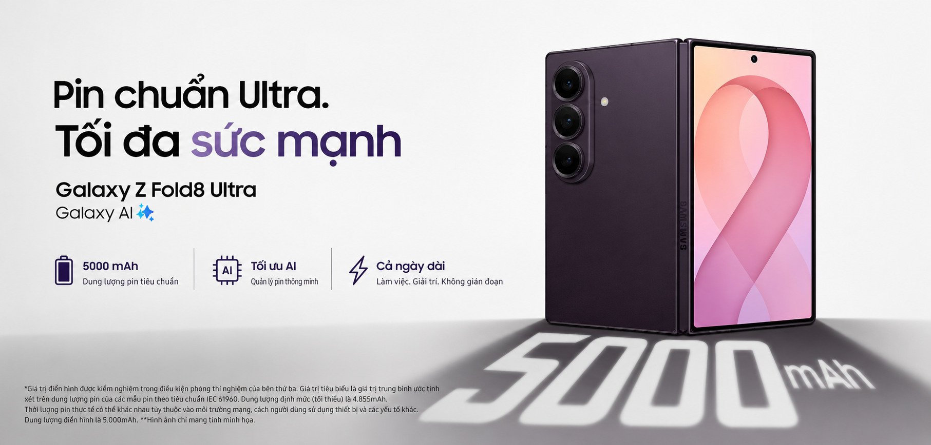 Dung Lượng Pin 5.000mAh Và Sạc Nhanh 45W