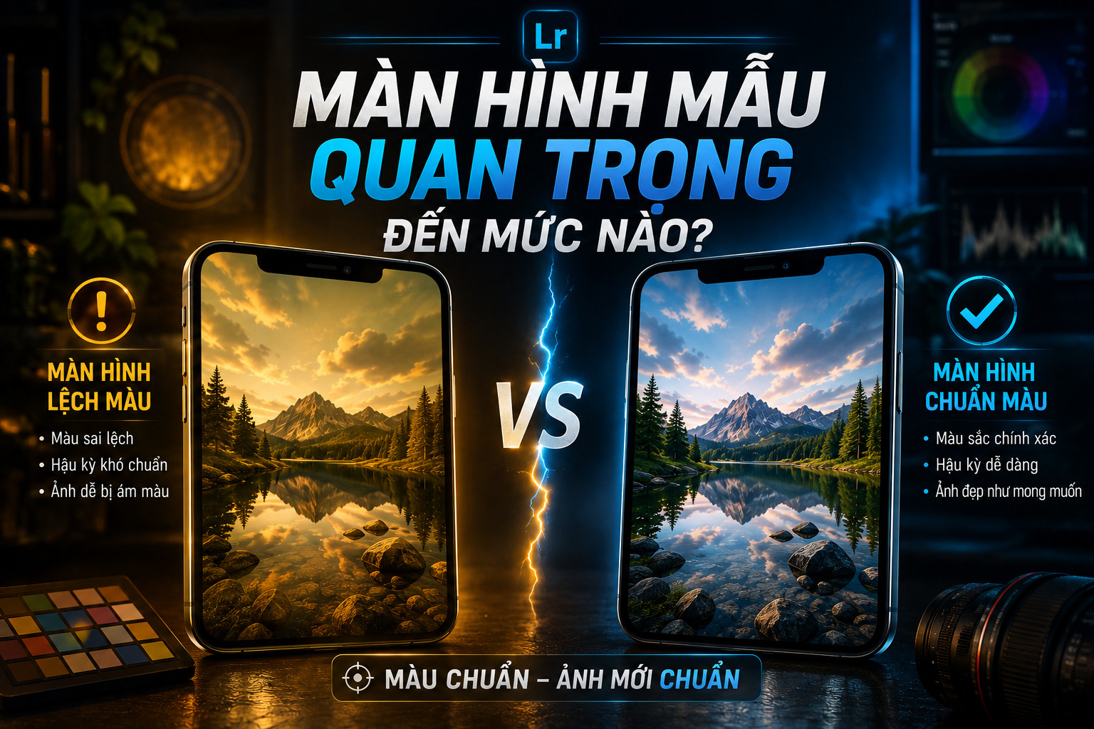 Tầm Quan Trọng Của Màn Hình Mẫu Điện Thoại Khi Hậu Kỳ Ảnh
