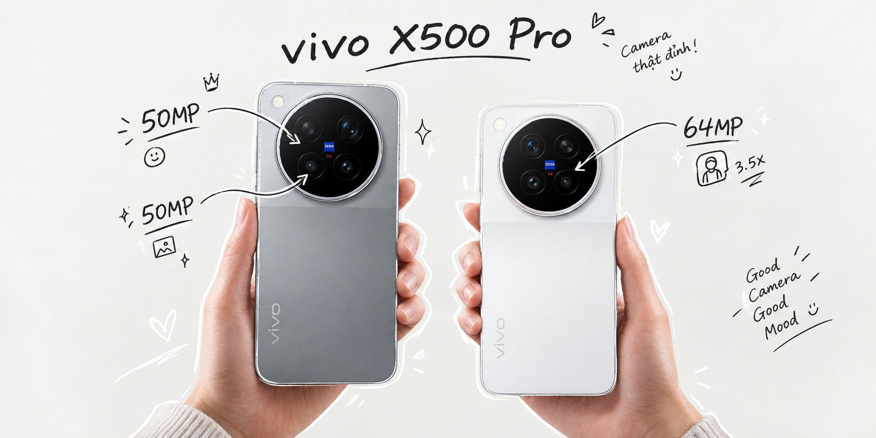 Camera Zeis là tâm điểm | Vivo X500 Pro Hoàng Anh Mobile Cần Thơ