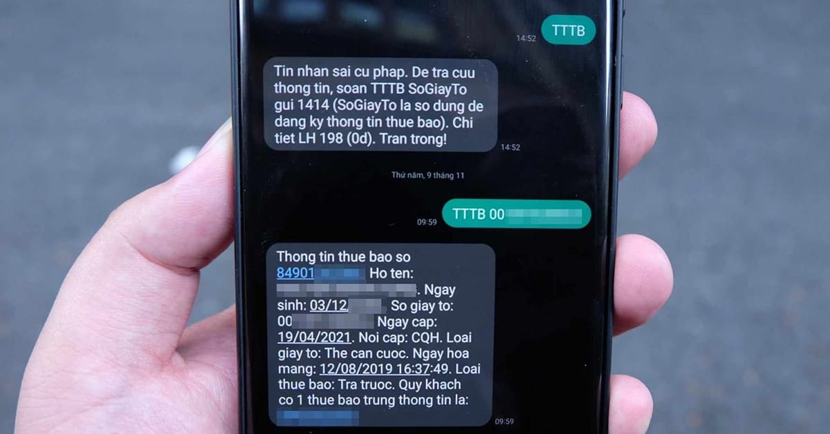 Hướng dẫn cách kiểm tra SIM đã đăng ký chính chủ chưa bằng cú pháp 1414