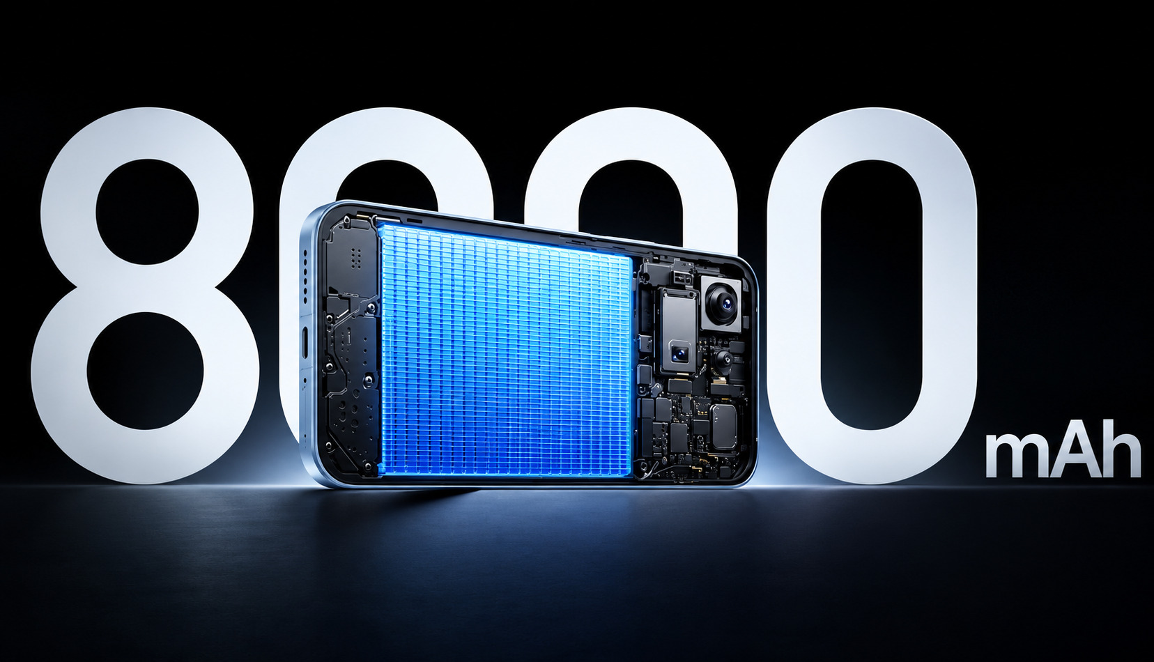 Viên Pin Khổng Lồ 8000 mAh Cùng Công Nghệ Sạc Nhanh 100W