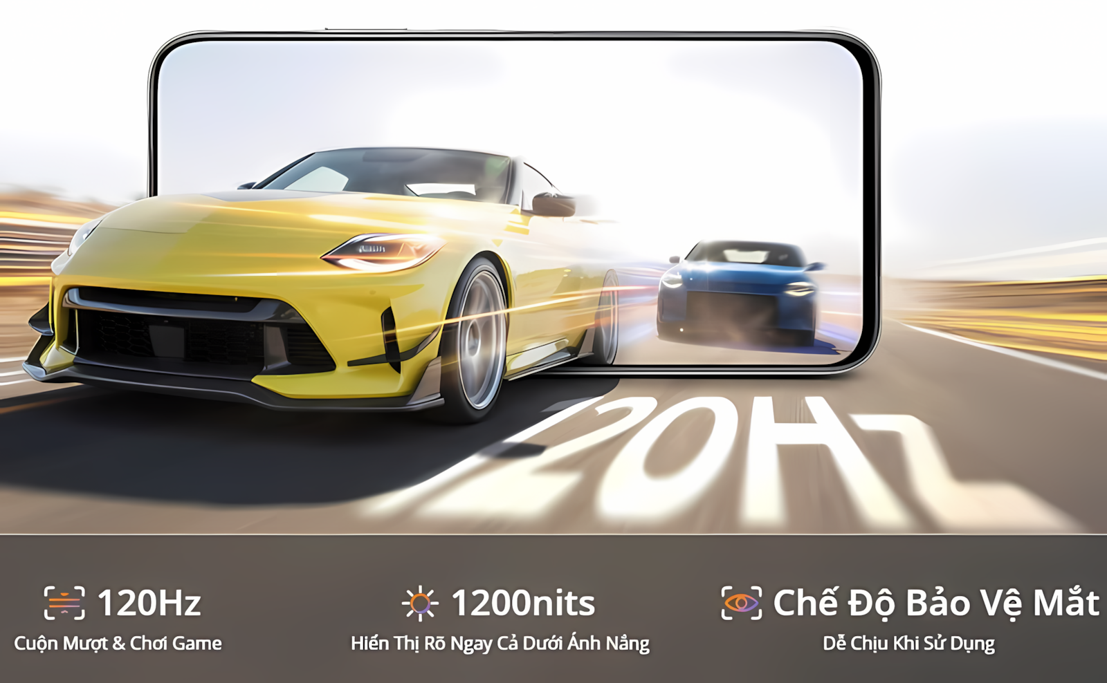 Màn hình 6,8 inch 120 Hz