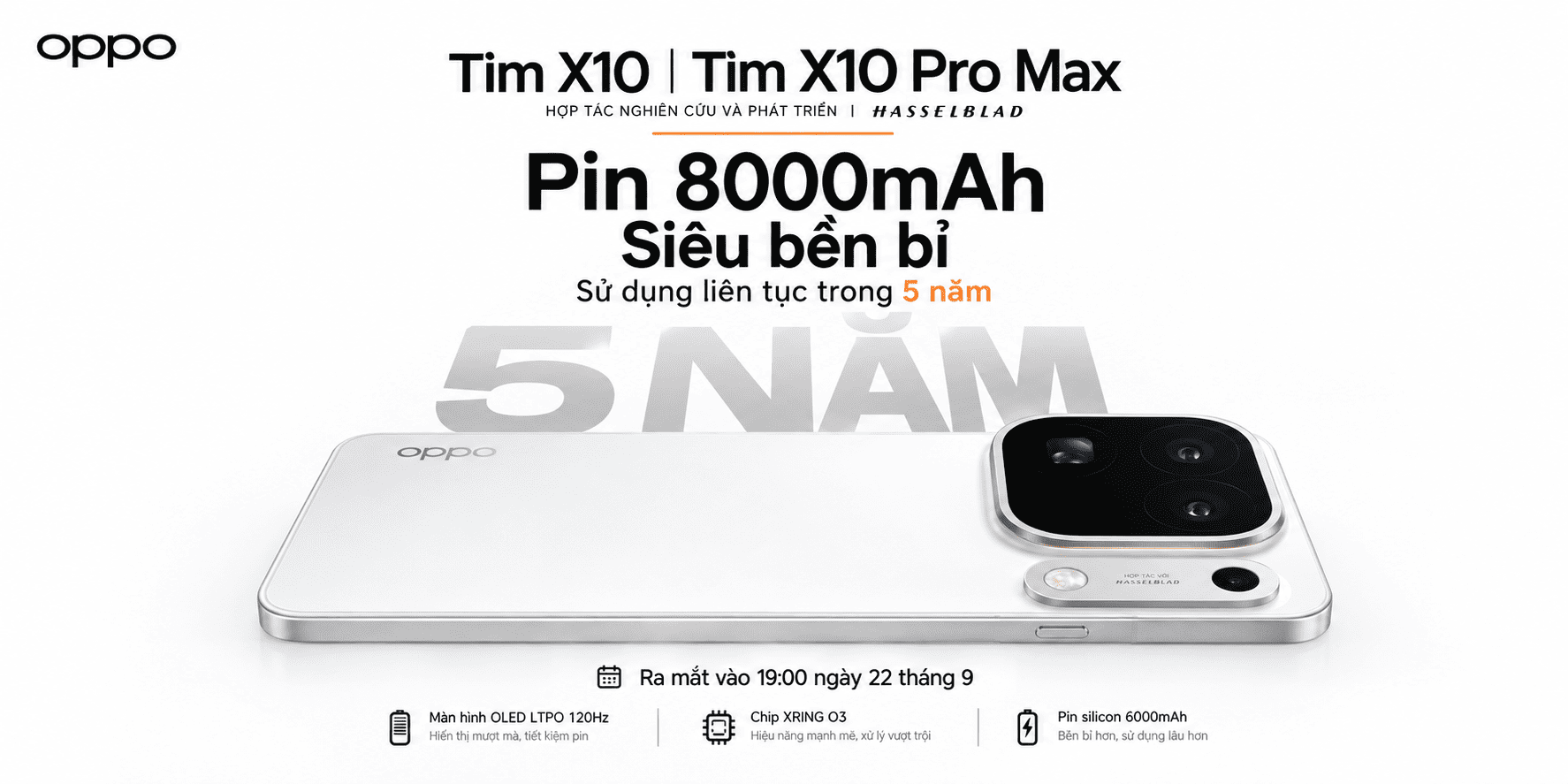 Pin và sạc: 8.000mAh, có sạc không dây 50W