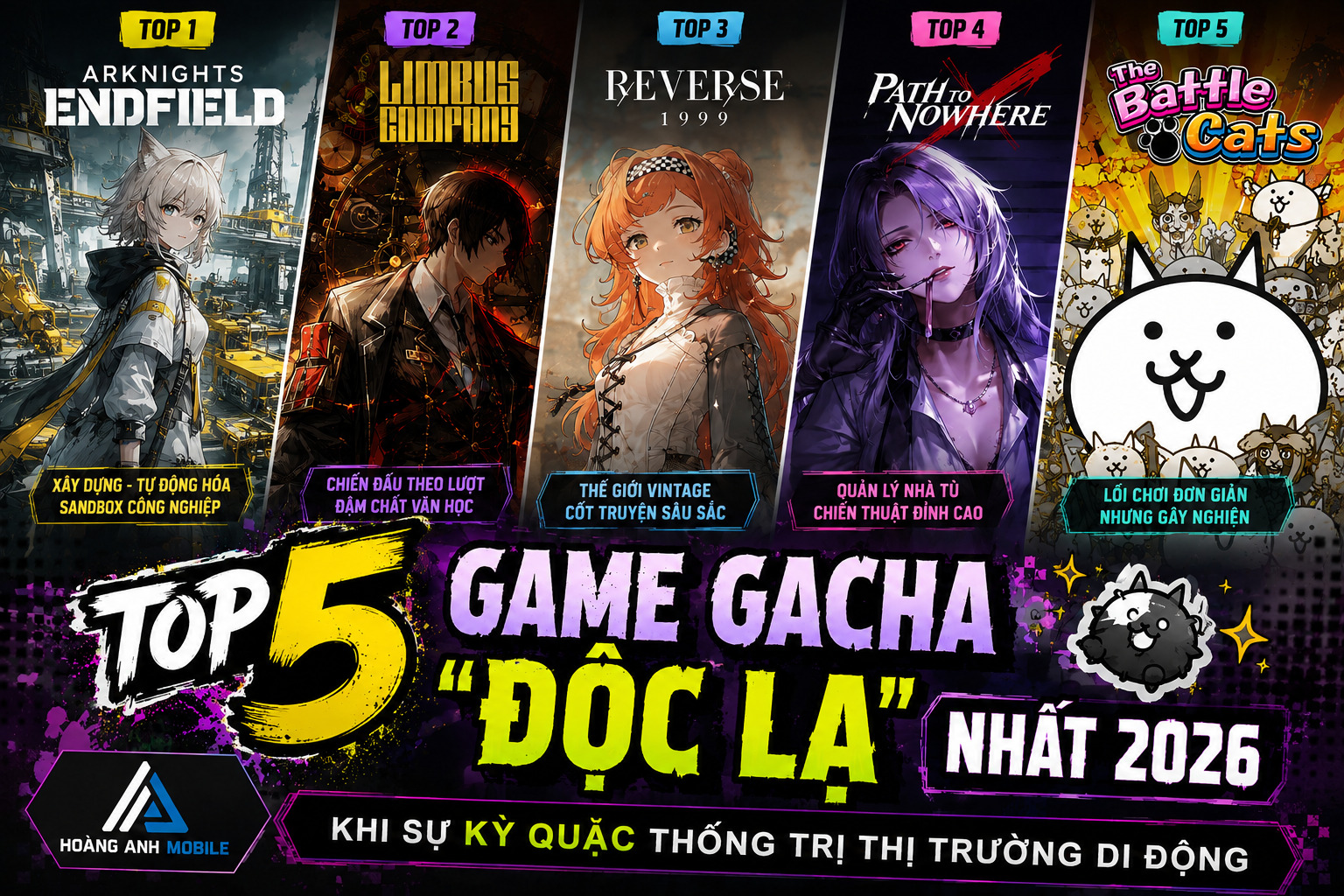 Top 5 Game Gacha Độc lạ 2026
