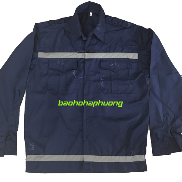 Áo bảo hộ công nhân màu tím than