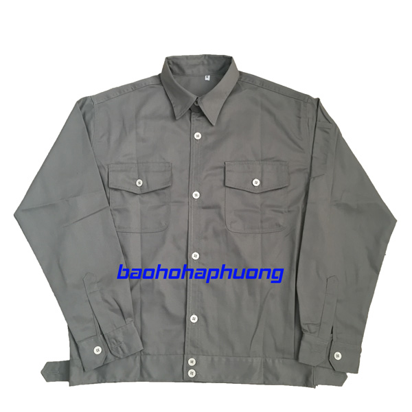 Áo bảo hộ kaki Hàn Quốc màu chì