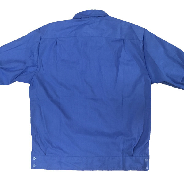 áo bảo vệ nam vải thô màu xanh hòa bình 1