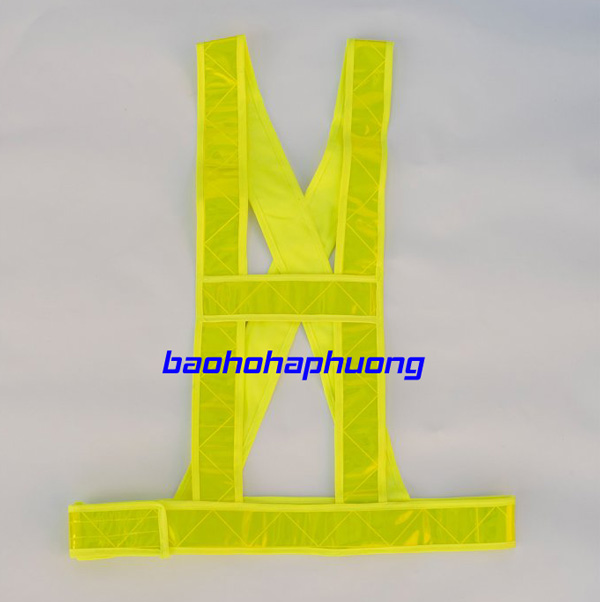 áo dây phản quang chéo màu vàng chanh