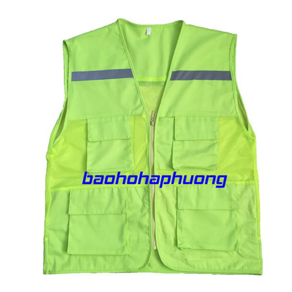 Áo gile bảo hộ lưới nhỏ màu vàng chanh