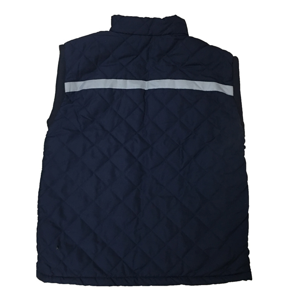 áo gile bảo hộ trần bông màu tím than 1