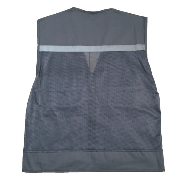 áo gile phản quang màu chì 2