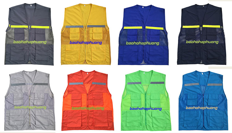 Áo gile túi hộp vải gió phối lưới