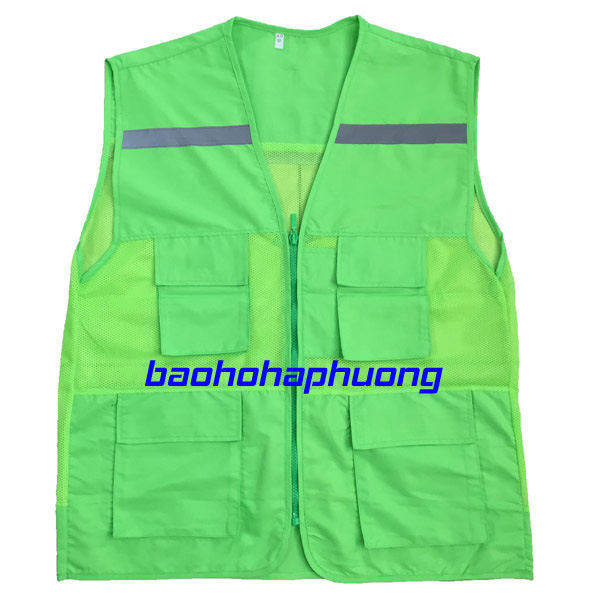 áo gile túi hộp vải gió màu xanh chuối