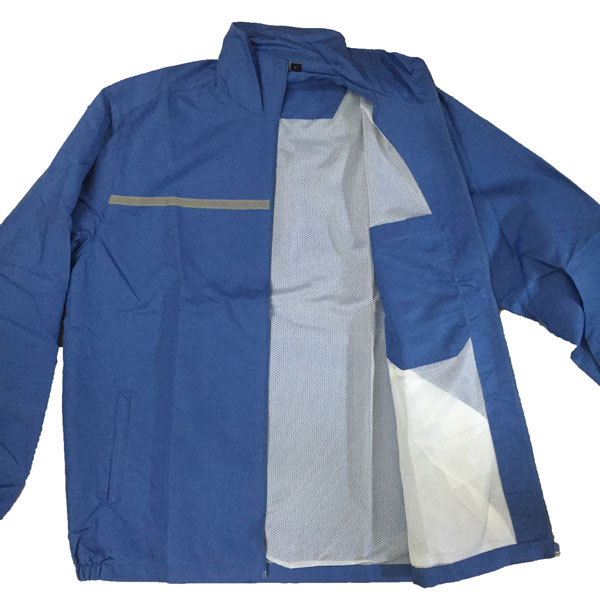 áo khoác bảo hộ vải gió màu xanh biển 2