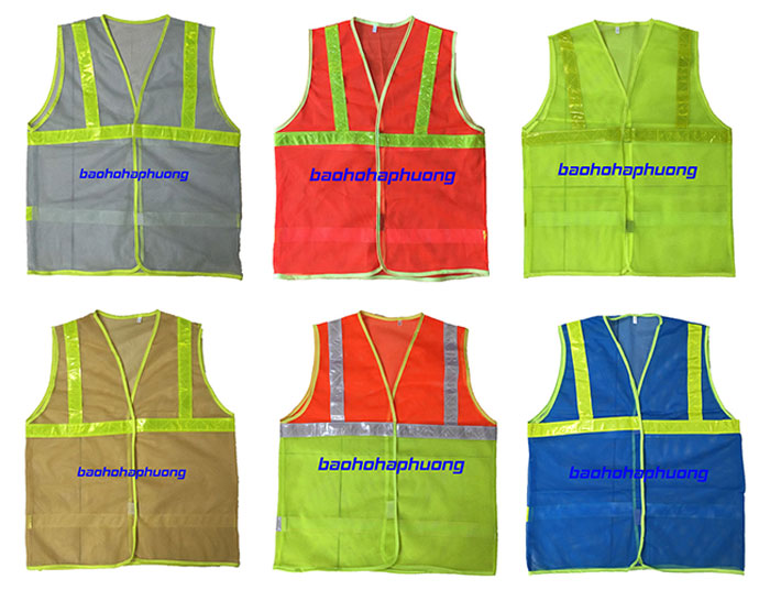 Áo lưới phản quang miếng dán