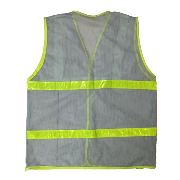 áo lưới phản quang màu ghi 1