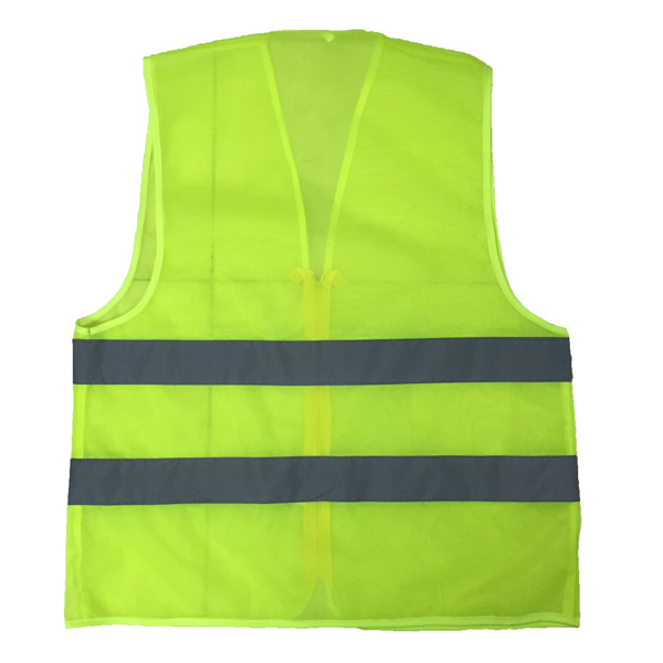 áo lưới phản quang vải poly màu mạ non 1