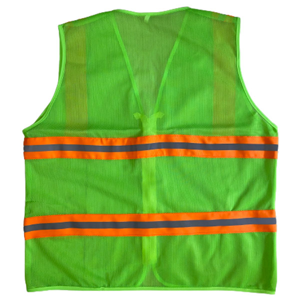 áo phản quang 3m kéo khóa màu xanh chuối 1