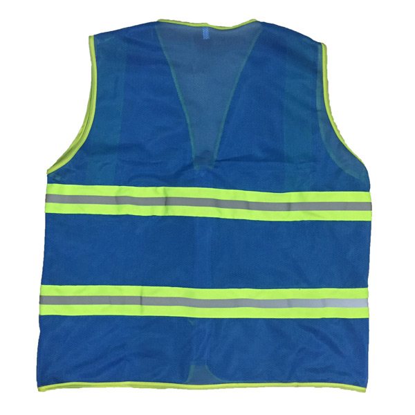 áo phản quang 3m kéo khóa màu xanh dương 1