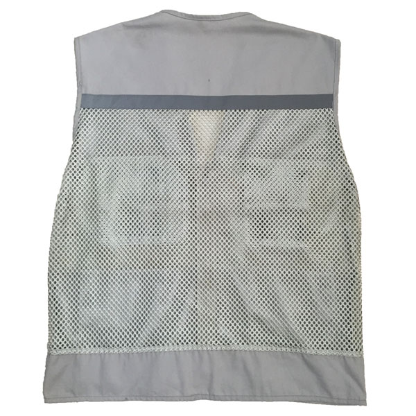 áo phản quang kỹ sư vải kaki màu ghi