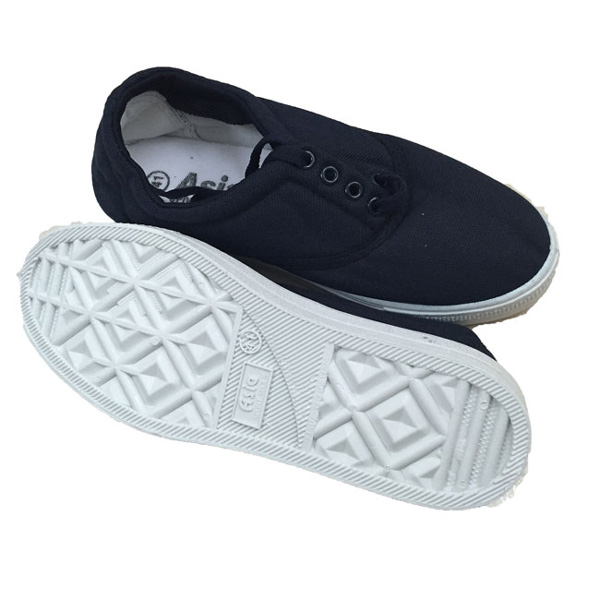 giày vải asia buộc dây màu tím than 1