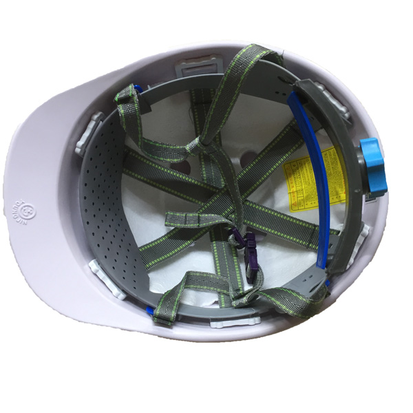 mũ bảo hộ kỹ sư cov màu trắng mặt tròn 1