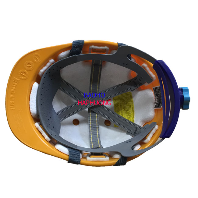 mũ bảo hộ sseda màu vàng mặt tròn 2