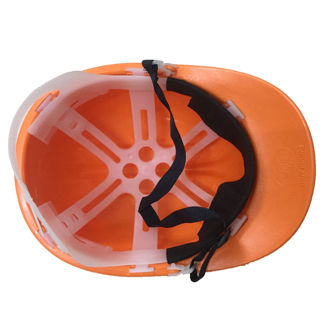 Mũ bảo hộ Thùy Dương màu cam 2