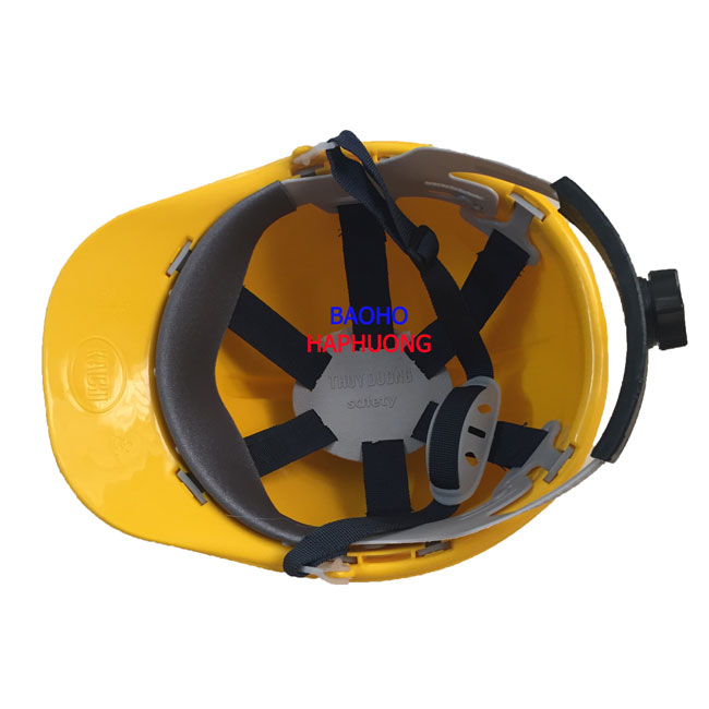 Mũ bảo hộ Thùy Dương núm vặn màu vàng chanh 2