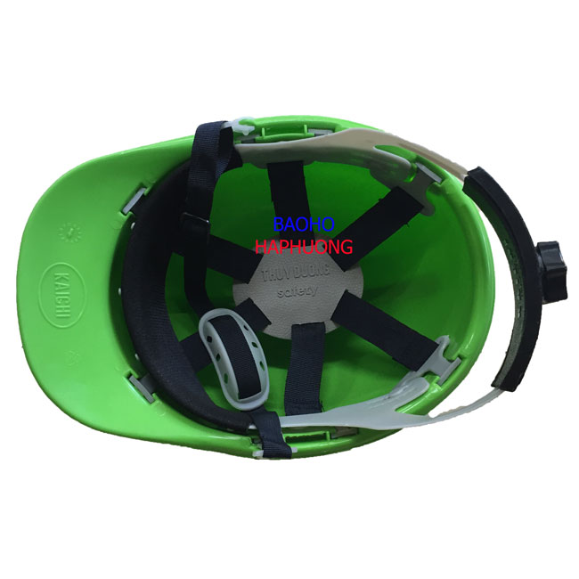 Mũ bảo hộ Thùy Dương núm vặn màu xanh chuối 2