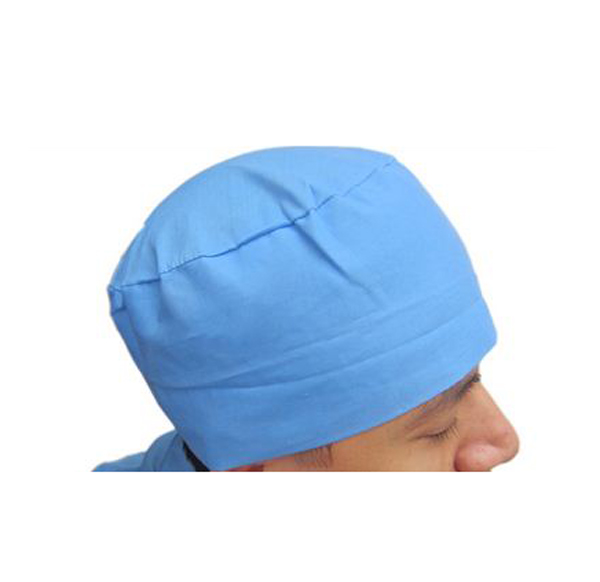 mũ bao tóc nam vải non mỹ màu xanh