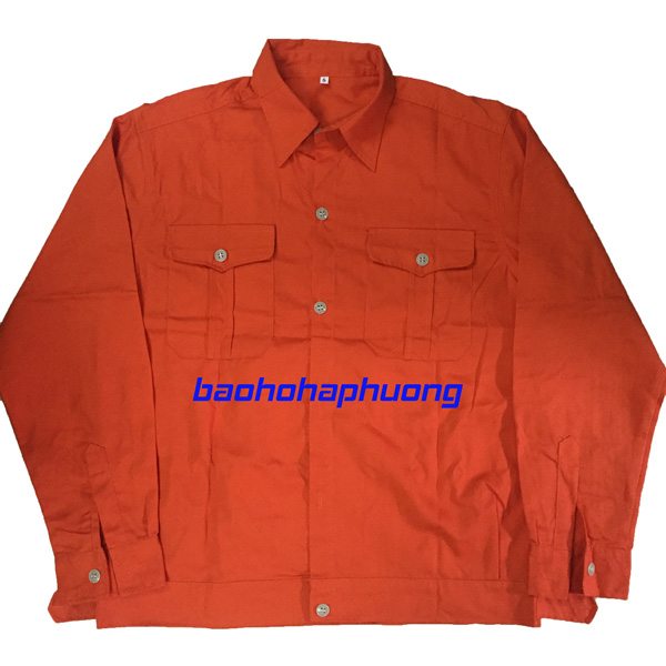 quần áo điện lực vải pangrim màu cam 2