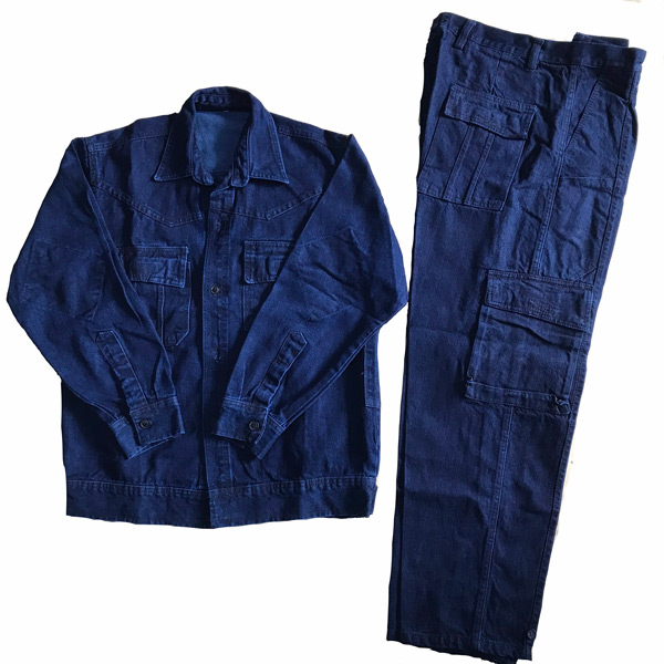 quần áo jean thợ hàn màu xanh than 1