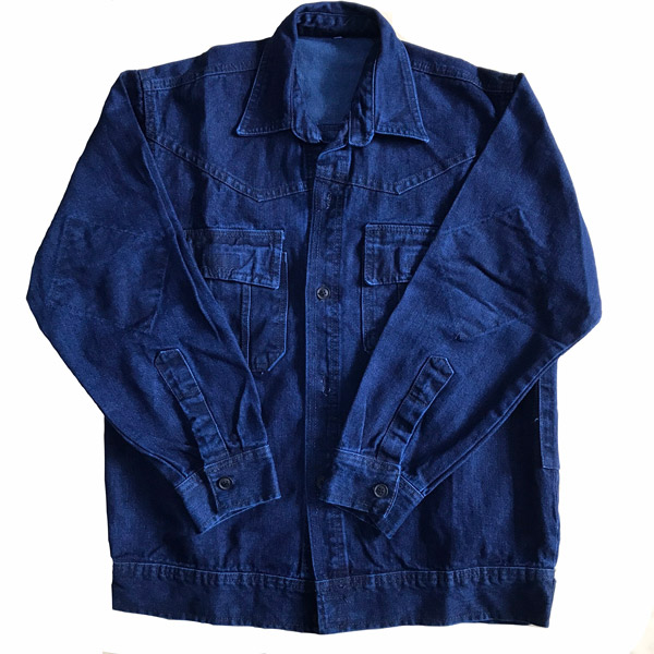 quần áo jean thợ hàn màu xanh than 2