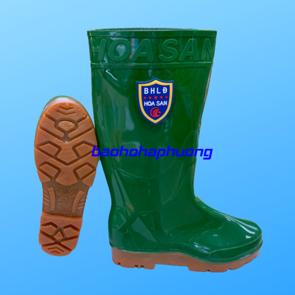 ủng bảo hộ hoa san nam 022 màu xanh