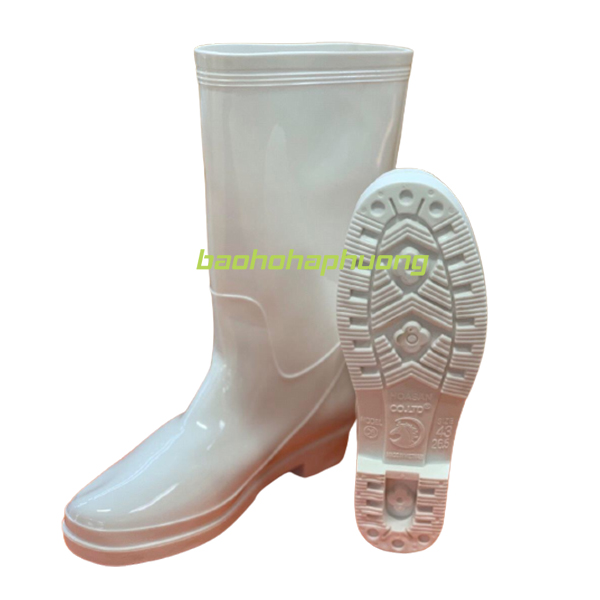 ủng bảo hộ hoa san nữ 06 màu trắng