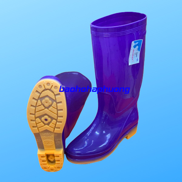 ủng bảo hộ hoa san nữ 06 xanh tím