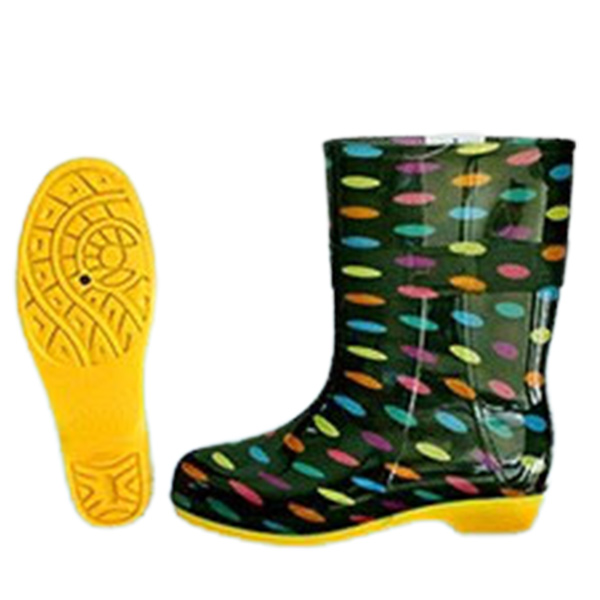 ủng bảo hộ thấp cổ nữ hoa san 010 hoa văn 1