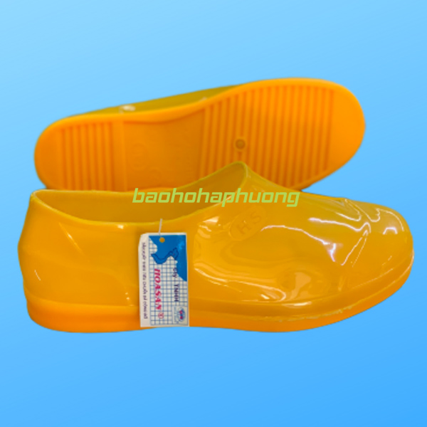 ủng cao su thấp cổ hoa san nữ 018 màu vàng