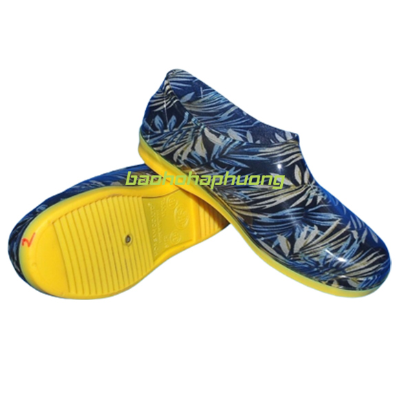 ủng cao su thấp cổ hoa san nữ 018 vân hoa