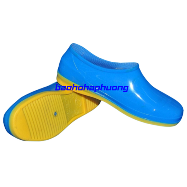 ủng cao su thấp cổ hoa san nữ 018 xanh ngọc