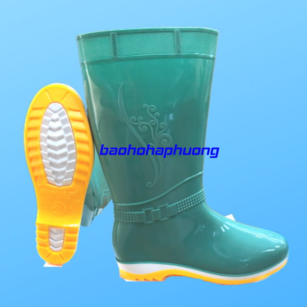 ủng lao động hoa san nữ 017 xanh ngọc