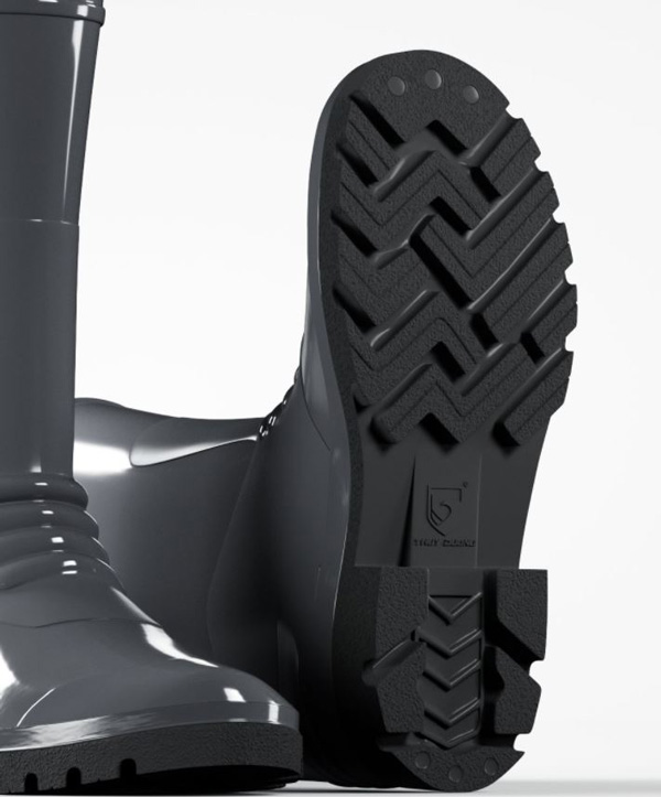 ủng thùy dương màu xám đen 2