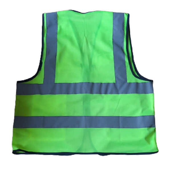 áo gile lưới phản quang túi hộp màu xanh 1