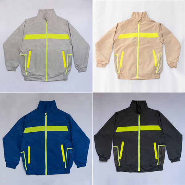 áo khoác bảo hộ vải gió màu be 1