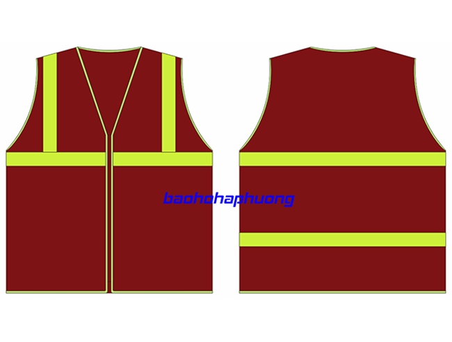 Áo lưới phản quang kéo khóa 4